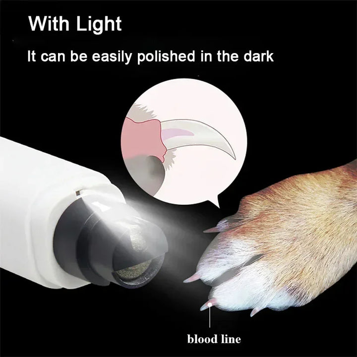 Dog Nail grinder with light