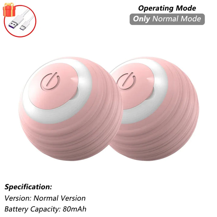 Two Pink Cat Ball Toy