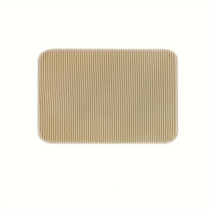 Beige Cat Litter Mat.