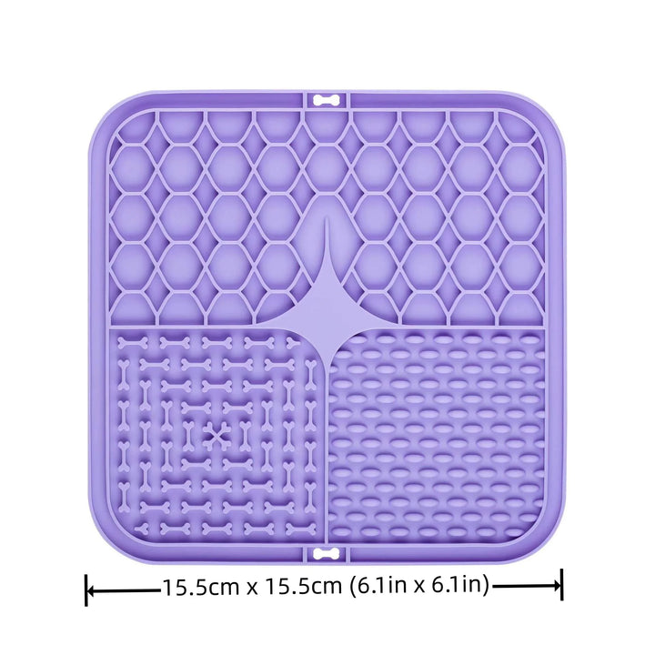 Purple cat and dog licking mat measurements