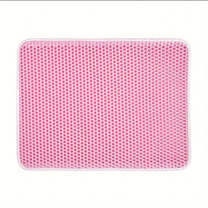 Pink Cat Litter Mat.