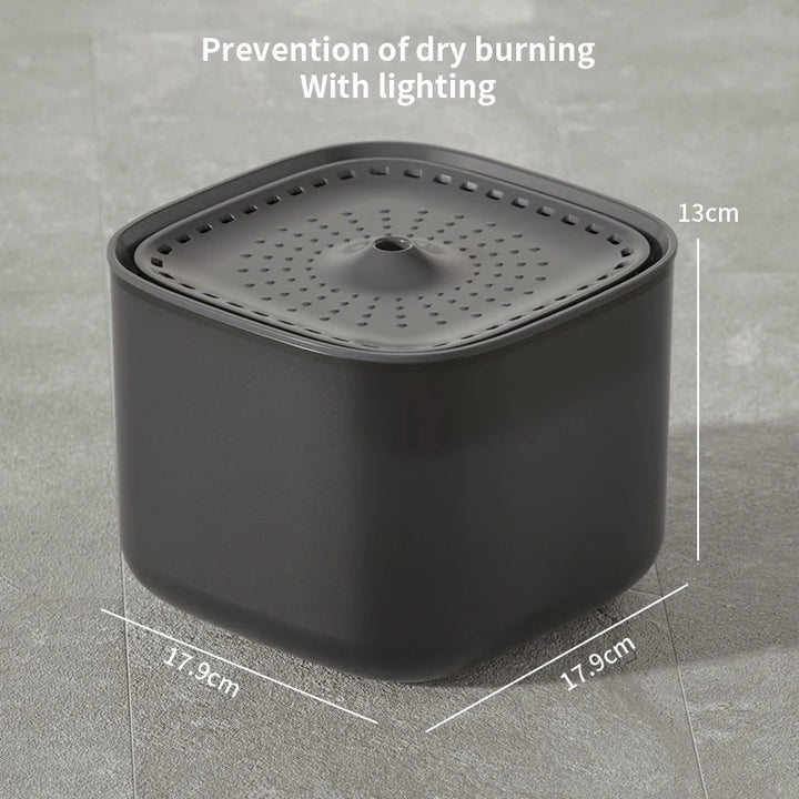 Black ceramic Cat Water Fountain measurements