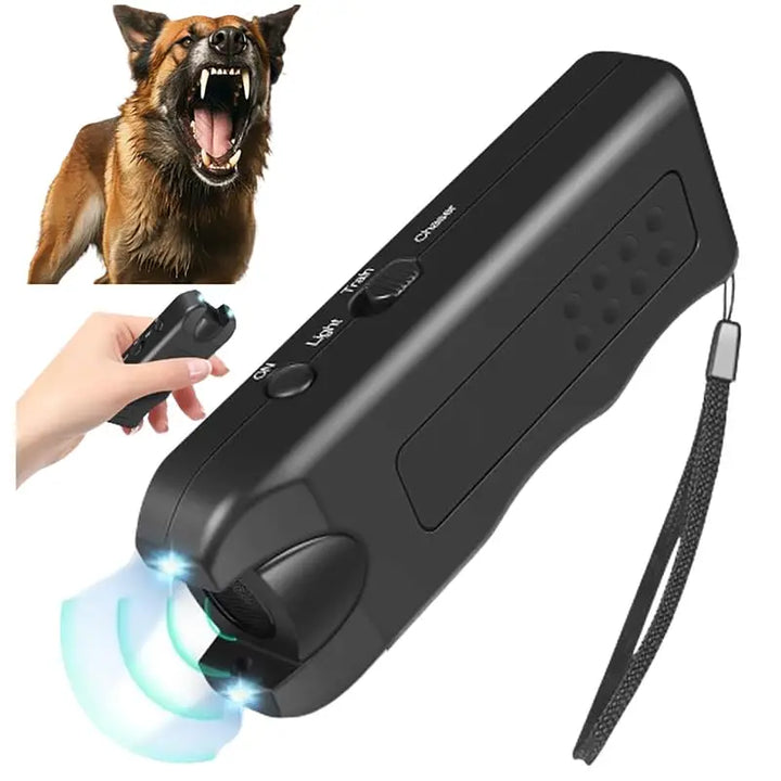 Black Ultrasonic Dog Training Device