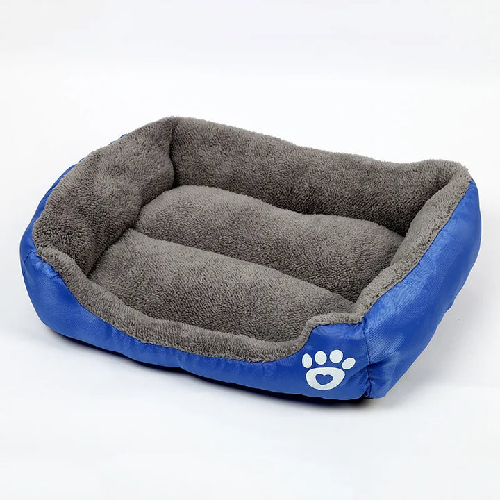 Gray and Blue color Large Dog Bed