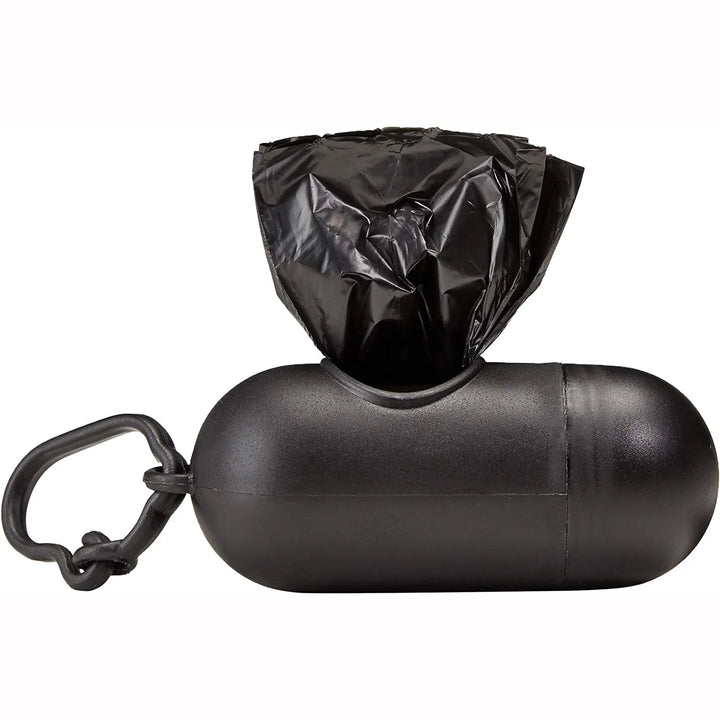 Dog Poop Bag Holder with a bag attached