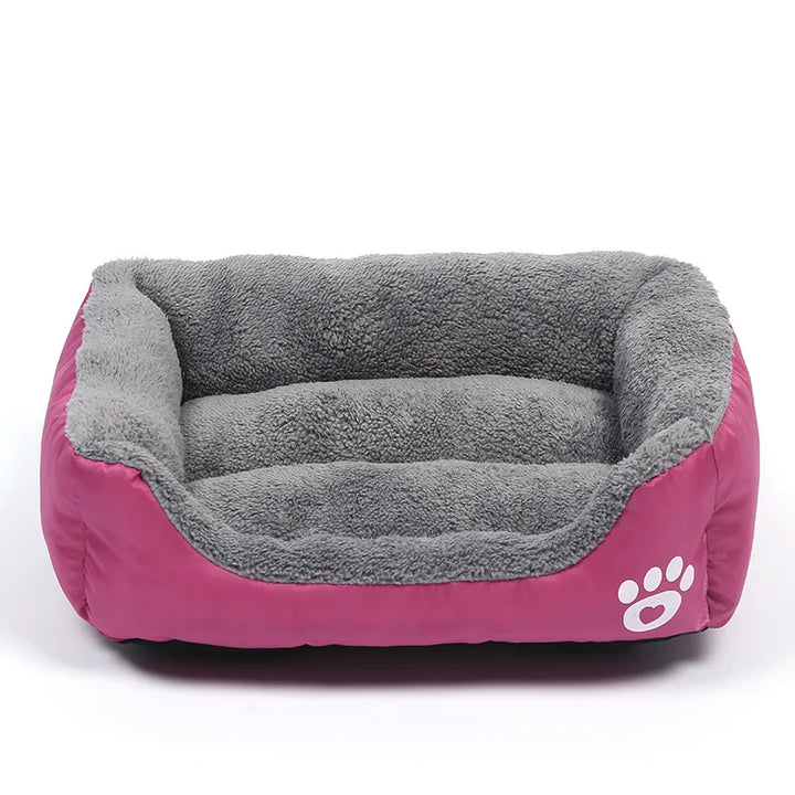 Pink and Gray large dog bed