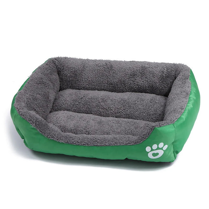 Green and Gray Large Dog Bed
