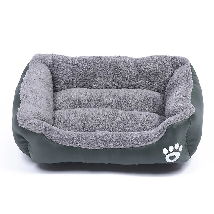Gray large dog bed