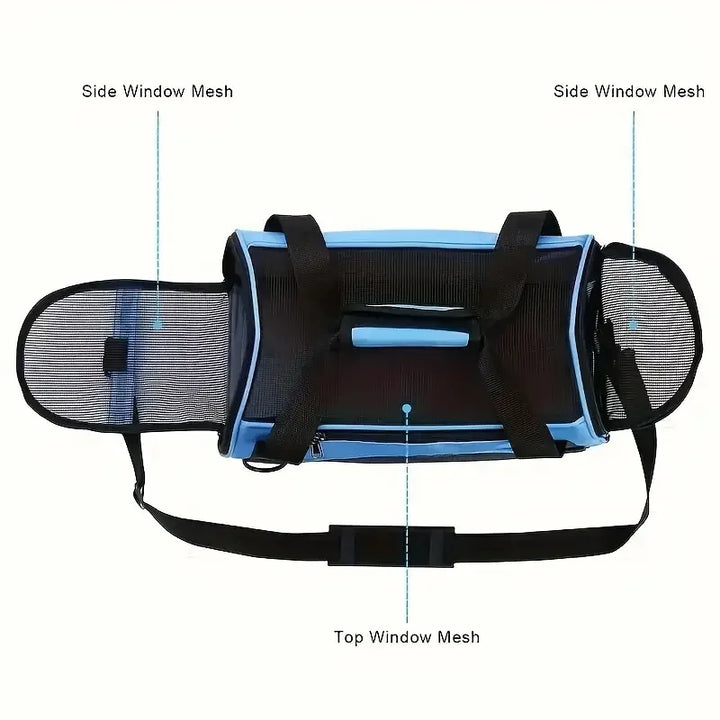 Cat bag and dog bag with mesh sides