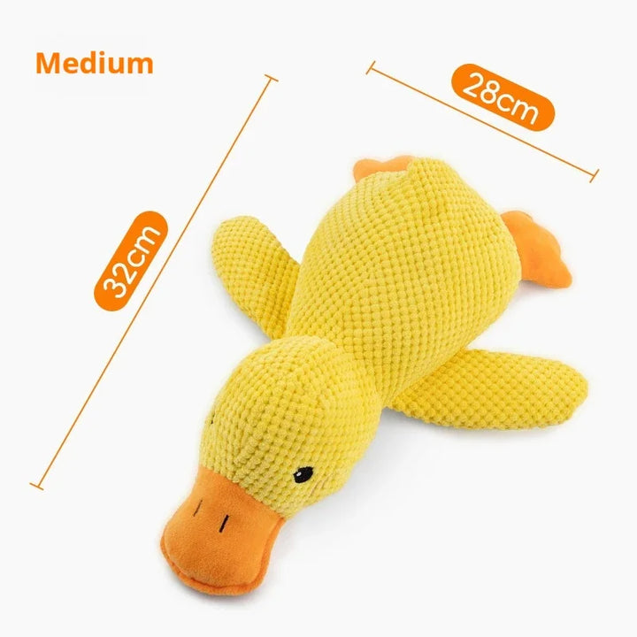 Dog Plush Toy duck with size guide