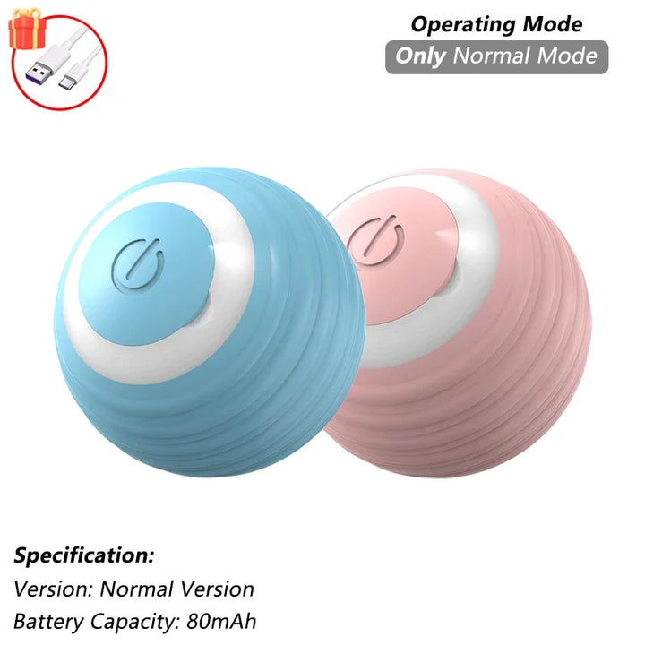 Blue and Pink Cat Ball Toy Automatic