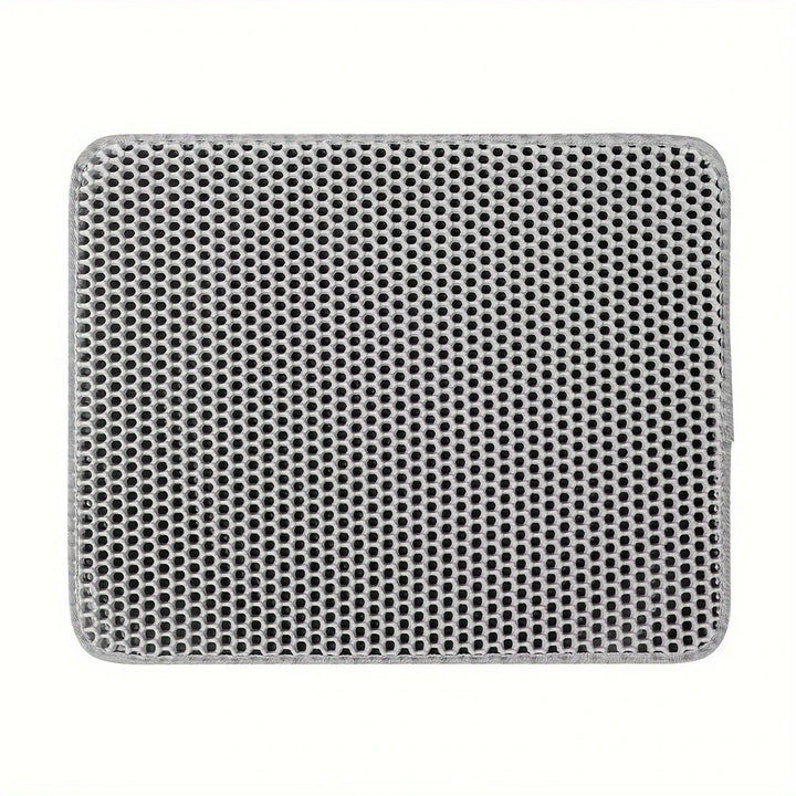 Gray Cat Litter Mat.