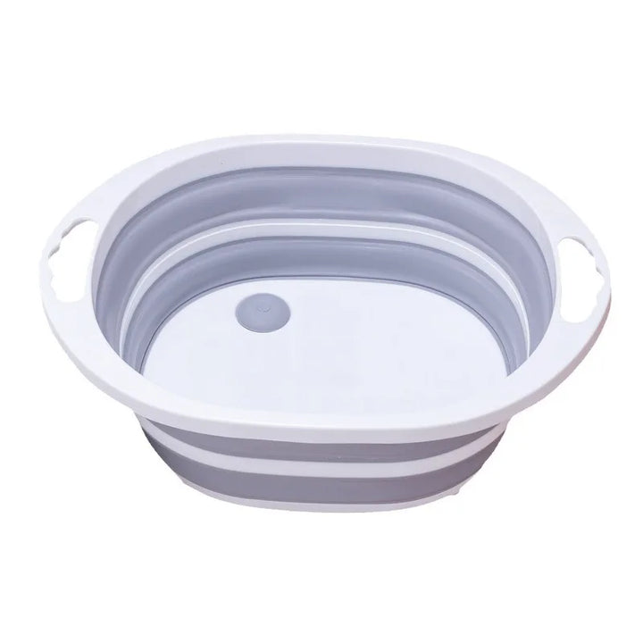 Gray and White Dog Bath Tub