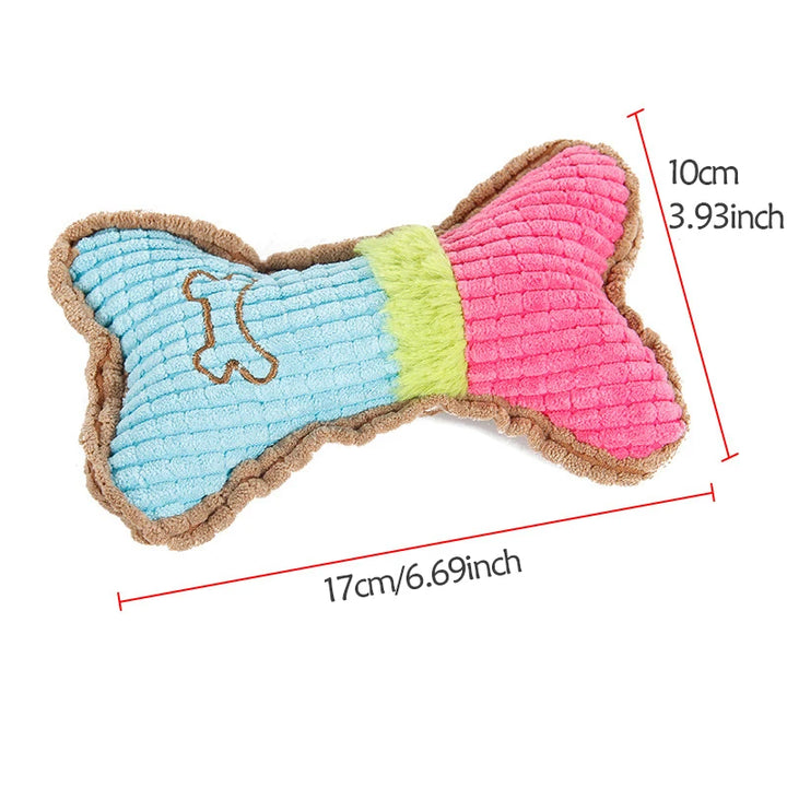 Colorful Dog Chew Toy with Measurements