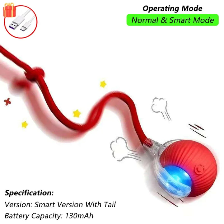 Red Cat Ball Toy Automatic