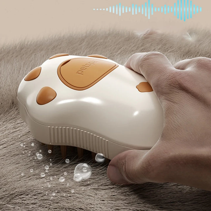 dog steam brush grooming tool with bristles
