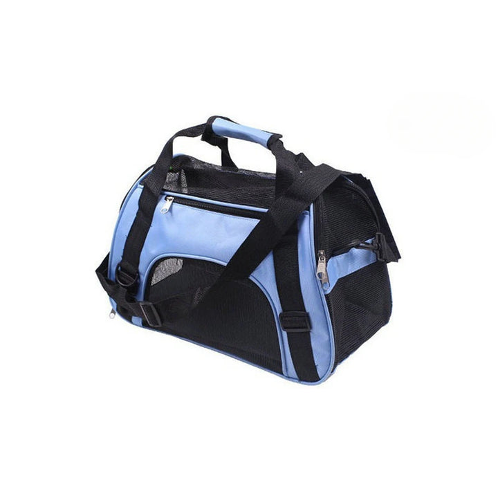 Blue and Black dog bag and cat bag.