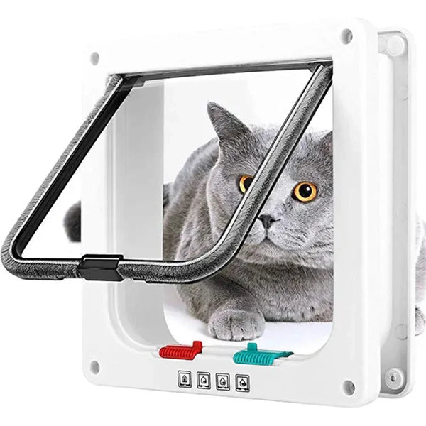 Pet Door for Cats & Dogs – Two-Way Access, Durable Plastic Frame