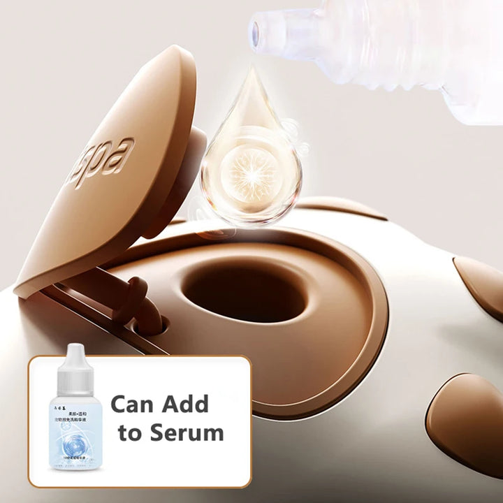 dog steam brush serum dropper bottle