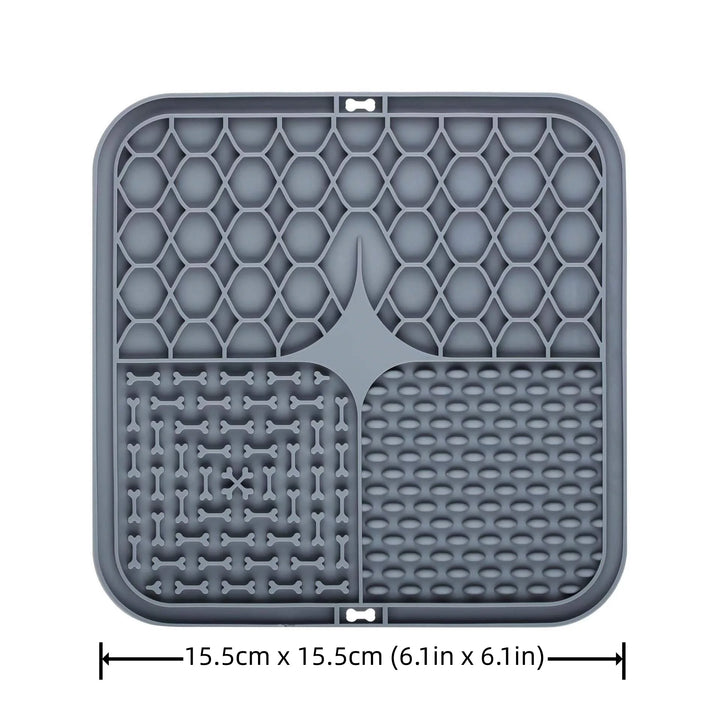 Gray cat and dog licking mat measurements