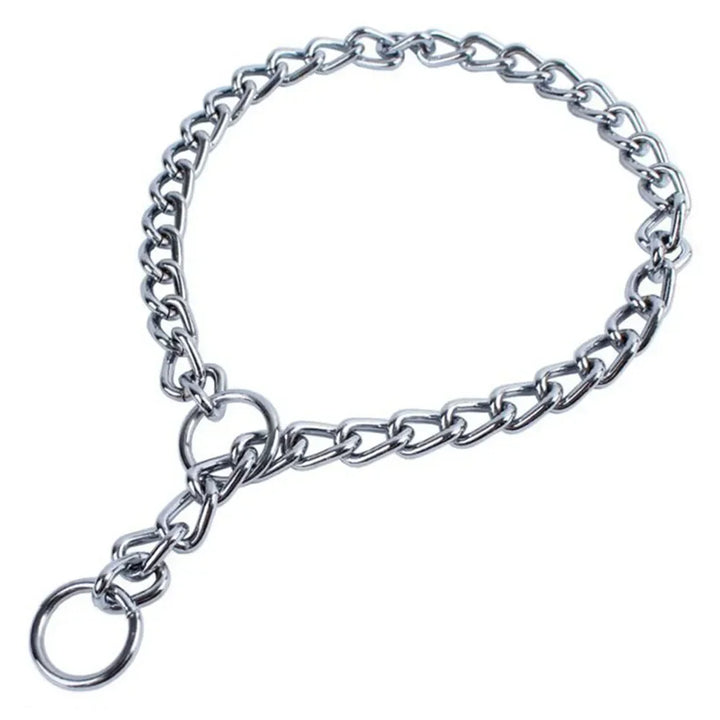 Metal dog chain collar